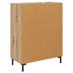 vidaXL Buffet Chêne artisanal 69 5 x 34 x 90 cm Bois d'ingénierie