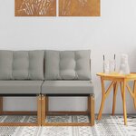vidaXL Canapé du milieu extérieur Naturel