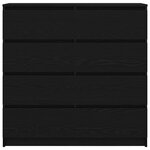 vidaXL Buffet chêne noir 100x35x99 cm bois d'ingénierie