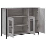 vidaXL Buffet sonoma gris 100x35x75 cm bois d'ingénierie