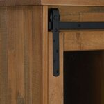 vidaXL Buffet HALDEN avec porte coulissante 80x40x80 cm bois massif