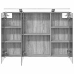 vidaXL Armoire Miroir de Salle de Bain Gris Sonoma 100 x 14 5 x 70 cm