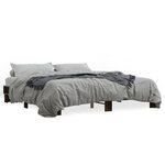 vidaXL Cadre de lit sans matelas chêne marron 180x200 cm