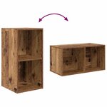 vidaXL Ensemble de meubles TV 3 Pièces Bois ancien 37 x 37 x 107 cm