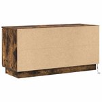vidaXL Meuble TV Chêne fumé 100 x 38 x 49 cm Bois d'ingénierie