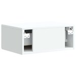 vidaXL Cabinet de chevet mural 2 Pièces Blanc 49 x 34 5 x 20 cm