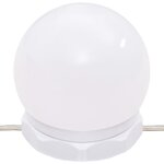 vidaXL Coiffeuse avec LED blanc 86 5x35x136 cm