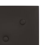 vidaXL Tête de lit murale 12 pc Noir Simili cuir