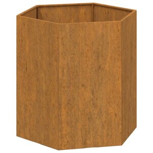 vidaXL Jardinière Rouillé 40x40x45 cm Acier corten