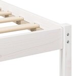 vidaXL Cadre de lit avec tête de lit Blanc Bois de pin