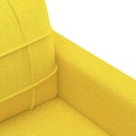 vidaXL Canapé à 3 places Jaune clair 180 cm Tissu