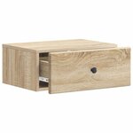 vidaXL Cabinet de chevet mural Chêne Sonoma 49 x 34 5 x 20 cm