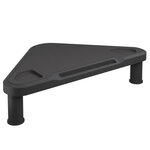vidaXL Support de moniteur d'angle Noir 49x28x10 5 cm