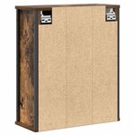 vidaXL Armoire murale de salle de bain miroir chêne fumé 50x21x60 cm