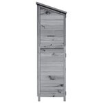 vidaXL Abri de jardin Gris 106 x 56 x 176 5 cm Bois d'ingénierie