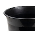Corbeille papier q-connect plastique resistant 13l       275x285mm coloris noir opaque