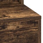 vidaXL Coiffeuse Chêne fumé 79 x 41 x 135 cm Bois d'ingénierie