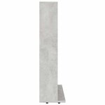 vidaXL Armoire à CD Gris béton 100x23x89 5 cm Bois d’ingénierie
