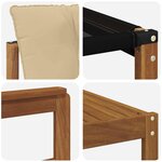 vidaXL Ensemble de canapés d'extérieur 8 pc Naturel et Beige