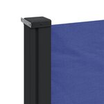 vidaXL Auvent latéral rétractable bleu 180x600 cm