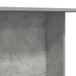 vidaXL Table de salle à manger Gris béton 110 x 60 x 75 cm