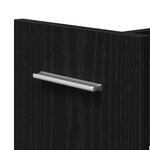 Cabinet roulant vidaXL Chêne noir 60x22x79 cm Bois d'ingénierie