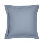 Taie d'oreiller uni denim 63 x 63+5 cm