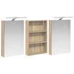 vidaXL Ensemble de Meubles de Salle de Bain 3 Pièces 120 x 10 5 x 60 5 cm