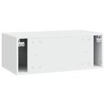 vidaXL Meuble TV mural 78 5 x 31 cm Blanc Bois d'ingénierie