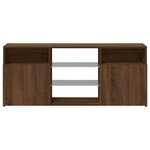 vidaXL Meuble TV avec lumières LED Chêne marron 120x30x50 cm