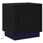 vidaXL Cabinet de chevet 2 Pièces Noir 44 x 34 5 x 45 cm