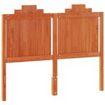 vidaXL Tête de lit cire marron 135 cm bois massif de pin
