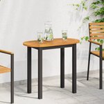 vidaXL Plateau de Table 80x40x2 2 cm Ovale en Bois Massif d'Acacia