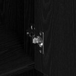 vidaXL Haut de buffet Chêne noir 80 x 33 x 150 cm Bois d'ingénierie