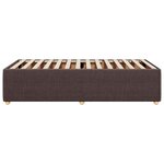 vidaXL Cadre de lit sans matelas marron foncé 90x200 cm tissu