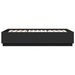 vidaXL Cadre de lit sans matelas noir 160x200 cm