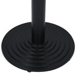 vidaXL Pied de table de bistro noir Ø43x107 cm fonte
