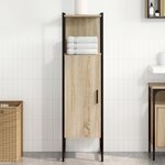 vidaXL Armoire Haute de Rangement Chêne Clair Bois d'ingénierie