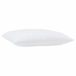 vidaXL Oreiller avec oreiller Blanc Coton et polyester