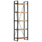 vidaXL Bibliothèque 5 niveaux 60x30x180 cm Bois solide de récupération