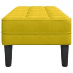 vidaXL Banc Jaune 113x57x39 cm en Velours