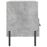 vidaXL Tables de chevet 2Pièces gris béton 40x35x47 5cm bois d’ingénierie