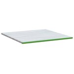vidaXL Coussins de Matelas Blanc et vert 200 x 200 cm