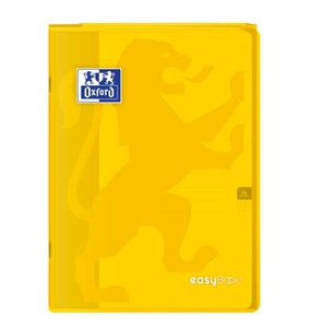 Cahier EASYBOOK Agrafé 21 x2 9.7 cm 96 pages Séyès 90g Jaune OXFORD