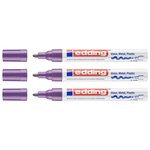 Marqueur Peinture Brillante 750 Violet Pointe Ronde 2-4 mm x 3 EDDING