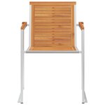 vidaXL Chaises de jardin lot de 8 avec coussins Bois d'acacia solide