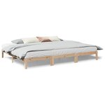 VidaXL Cadre de lit familial sans matelas 270x200cm bois massif de pin
