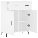 vidaXL Buffet blanc 69 5x34x90 cm bois d'ingénierie