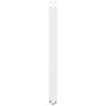 vidaXL Pieds de table de bar en U  2 pièces  blanc  40 x (90-91) cm  acier