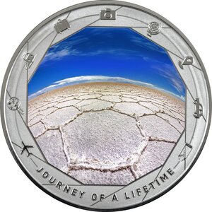 Pièce de monnaie en Argent 1000 Francs g 31.1 (1 oz) Millésime 2025 Journey of a Lifetime SALAR DE UYUNI